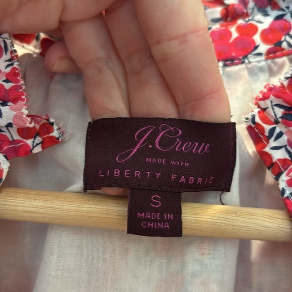 J. Crew Sleeveless Dress Liberty Wiltshire Tiered Midi Size Small - Picture 3 of 7